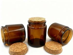 8oz 250ml Rỗng handmade thủy tinh màu nâu nến lọ với nắp đậy bằng gỗ - Product Image 6