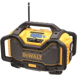 วิทยุไซต์งานก่อสร้าง Dewalt XR 12V บลูทูธ FM DAB+ ช่องต่อเสียง AUX ลำโพงพกพาใช้พลังงานแบตเตอรี่ - Product Image 1