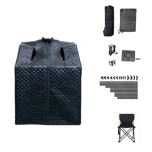 Tente de sauna vapeur semi-humide portable ZT pour hôtels avec panneau de commande informatique à vendre – Cabine de sauna chauffante portable pour spa à domicile - Product Image 5