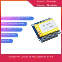 Raspberry Pi Generasi ke-4 B Raspberry Pi 3B+ Baterai Lithium UPS Papan Ekspansi Pengisian Daya 5V Papan Pengisian Daya Portabel