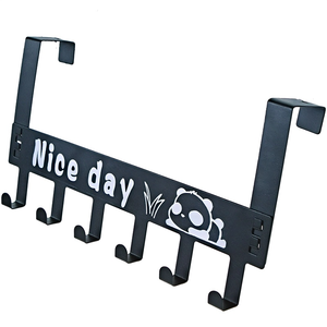 Appendiabiti a 6 ganci in acciaio al carbonio con Design a cartoni animati, appendiabiti a <span class=keywords><strong>parete</strong></span> senza danni per casa/ufficio - Product Image 4