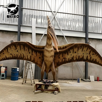 Ayarlanabilir Metal ve Silikon Çelikten Yapılmış Dinozor (Pterozor) Robotu, Macera Parkları ve Alışveriş Merkezleri İçin Açık ve Kapalı Alanlarda Kullanım Amaçlı