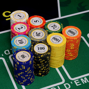 Set da 50 Fiches da <span class=keywords><strong>Poker</strong></span> Las Vegas da 14g con Borsa Portatile - Fiches di Alta Qualità Economiche per Blackjack, Serate di <span class=keywords><strong>Poker</strong></span> e Feste - Product Image 3