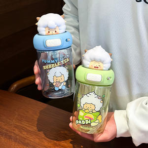 Zuo Mu Paddi Tritan Water Bottle 500Ml Bpa Free Kids <b>Drinkware</b> Back To School Gift Cylindrical Design - Product Image 4