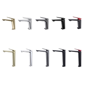 Grifo Mezclador de Agua Fría y Caliente de Latón Económico, Acabado Dorado Cromado, Montaje en Cubierta, para Lavabo de Baño LX-1033 LX-1 - Product Image 6