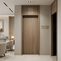 Armario de Madera Maciza de Roble Claro con Puertas Correderas Dobles, Diseño Liso y sin Juntas, para Dormitorio, Armario de Gran Visibilidad para Balcón, Kit de Puerta Interior