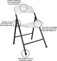 Chaise pliante de qualité supérieure meubles de jardin chaises de salle à manger en plastique camping en plein air chaises tables ensemble à vendre