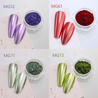 Pigment à ongles spécifique aux professionnels, particules ultra-fines, pigment miroir chromé, 100% brillance miroir, poudre magique pour ongles