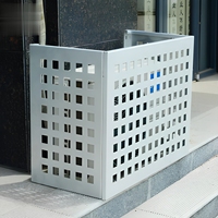 Cache de protection extérieur pour condenseur de climatiseur, en aluminium flexible, anti-rouille, design moderne, avec perforations personnalisées