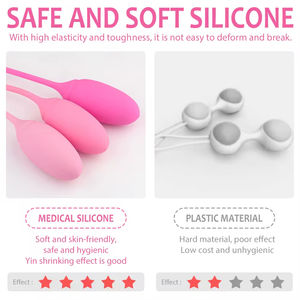 Kit de 6 balles de gros pour exercices de renforcement du plancher pelvien à poids varié pour débutantes - Produits sexuels pour femmes - Product Image 4