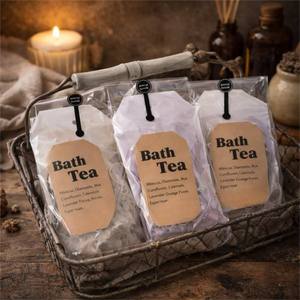 Custom Himalayan <strong>Bath</strong> <strong>Salts</strong> &amp; Steamers Set | Lavender Rose <strong>Bath</strong> Bombs with Soy Candle | Spa Gift Kit - Product Image 5