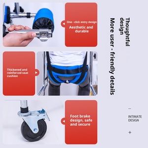 Dispositif d'assistance à la marche médical électrique, cadre en acier au carbone, moteurs 200W, autonomie de 2 à 5 jours, pour la rééducation des membres inférieurs - Product Image 4