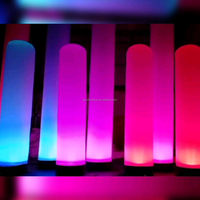Tube gonflable personnalisé de lumières de LED cylindre de souffleur d'air de pilier imprimé par numérique pour la décoration d'événement