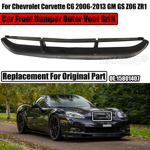 Rejilla de Ventilación Exterior para Chevrolet C6 Corvette GM GS Z06 ZR1 2006-2013, Rejilla Delantera para Parachoques de Automóvil, Repuesto 15801407, Negro Mate - Product Image 1