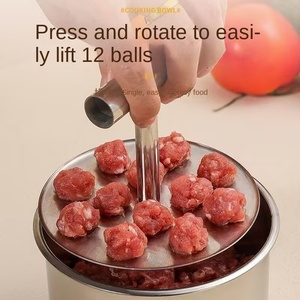 Prensa <span class=keywords><strong>de</strong></span> Albóndigas <span class=keywords><strong>de</strong></span> Acero Inoxidable, Prensado Manual, 12 Unidades por Segundo, Origen China, Modelo Creativo para Cocina Doméstica - Product Image 3