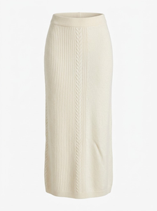 Women's Ankle-Length Casual Straight <b>Skirt</b> <b>with</b> <b>Elastic</b> Waistband Solid Color Options for Design and Comfort - Product Image 2