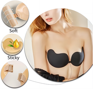غطاء حلمة يسمح بالتهوية كوب كامل للصدر حمالة صدر لاصقة غير مرئية بقع ثدي قابلة لإعادة الاستخدام إكسسوارات رفع الثدي على شكل قلب - Product Image 4