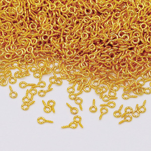 Gold Plated <b>Copper</b> Ram's Eye Screw 18K For <b>Bracelet</b> Making DIY Jewelry Accessories - Product Image 3