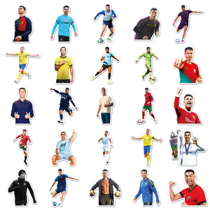 50 Pezzi Adesivi Personalizzati a Tema Sportivo con Cristiano Ronaldo (B), Decalcomanie Decorative per Calcio - Product Image 4
