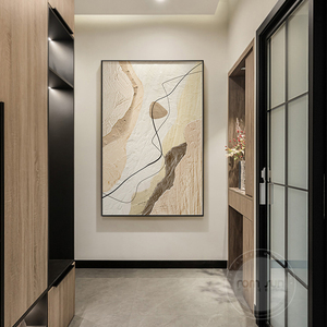 Dipinti astratti su tela con stampa a flusso di colore Wabi-sabi decorazioni per la casa <span class=keywords><strong>poster</strong></span> di arte della parete per soggiorno <span class=keywords><strong>camera</strong></span> <span class=keywords><strong>da</strong></span> <span class=keywords><strong>letto</strong></span> corridoio Hotel Cafe - Product Image 4
