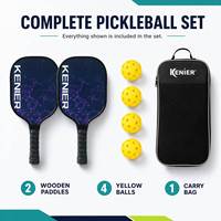 Ensemble de raquettes de pickleball en fibre de carbone pour l'extérieur – Vente chaude en gros directement de l'usine