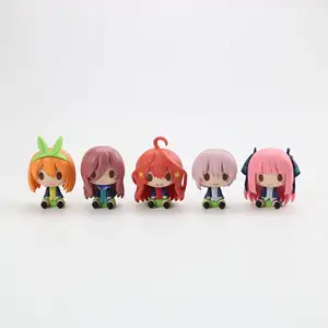 Anime The Quintessential Quintuplets Action Figure animation cartoon nakano one flower two is three nine four leaf may doll