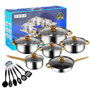 Juego de Utensilios de Cocina Antiadherentes de 12 Piezas para Uso Doméstico, Hotelero y Comercial, Ollas para Freír, Olla para Caldos, Cacerola para Guisos - Product Image 5