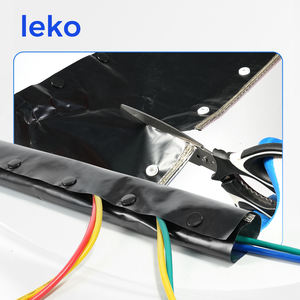 Manchon de câble de blindage EMI RFI LPC |   Enveloppe en aluminium à clipser pour câbles |   Protecteur de signal anti-interférence avec fil de mise à la terre - Product Image 4