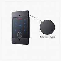 Clavier de porte biométrique WiFi Tuya avec déverrouillage à distance par téléphone, boîtier métallique étanche, interface Wiegand pour accès multi-utilisateurs