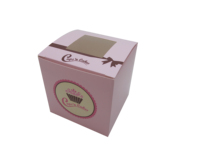 Boîte de transport pour boulangerie personnalisée 1 2 4 6 12 trous standard Boîte à cupcakes de qualité alimentaire avec fenêtre en carton de papier d'art Matériau PET