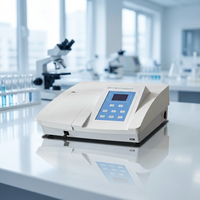 Spectrophotomètre UV-Vis 200-1000 nm à faisceau unique avec ajustement automatique de zéro, enregistrement des courbes standard, spectromètre pour tests environnementaux de l'eau