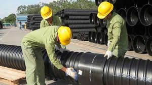 ท่อระบายน้ำใต้ดินแบบลูกฟูกเสริมเหล็ก HDPE SN8 SN12.5 ขนาด DN200-DN3000 สำหรับระบายน้ำเสีย ได้รับการรับรองมาตรฐาน ISO CE SASO - Product Image 6