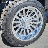 Jantes FANXI 20x10 6x5.5 22x12 8x170 24x14 5x150 26x14 26x16 28x16 8x180 à finition polie avec enjoliveurs flottants personnalisés.