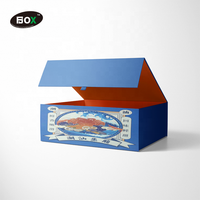 Boîte cadeau magnétique portable personnalisée avec poignée, en carton rigide de luxe, pliable, avec logo imprimé, recyclable, écologique, finition mate