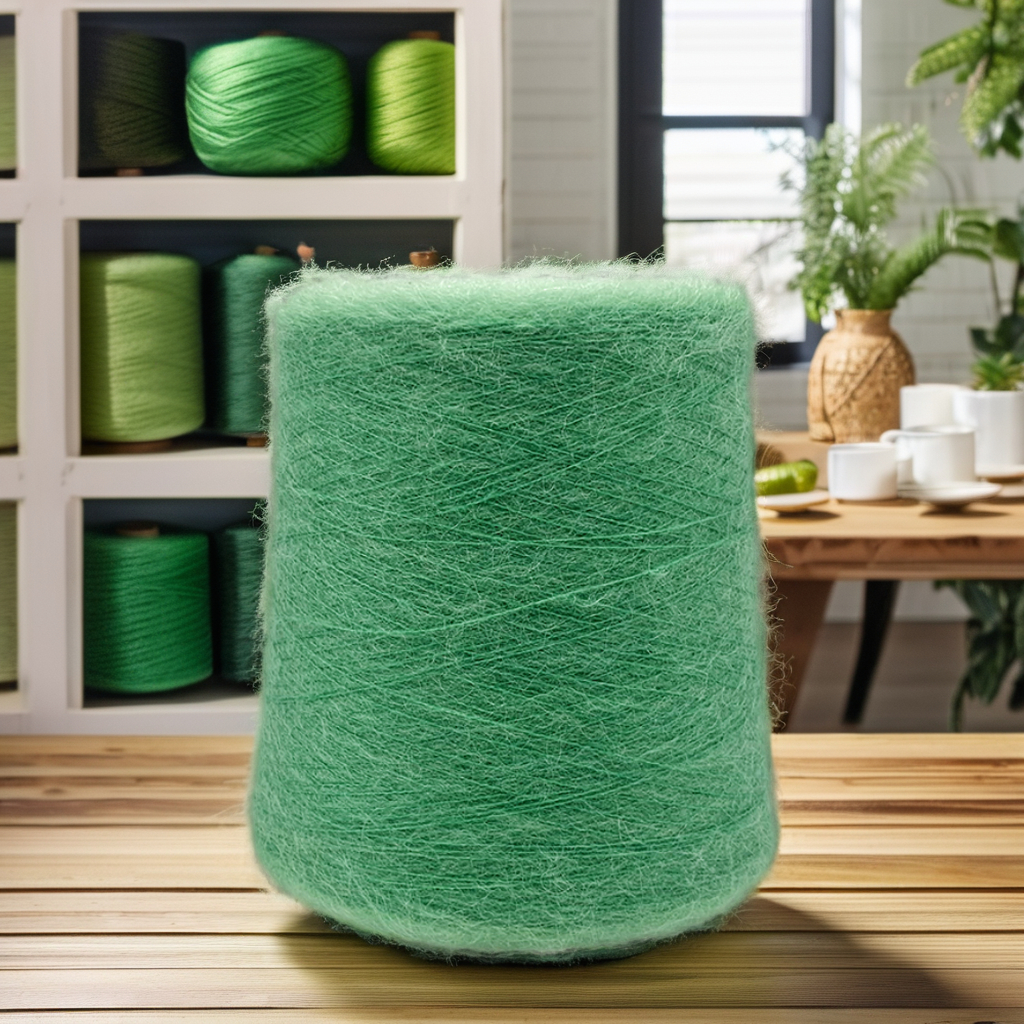 High Quality 60% Mohair 10% Wool 30% Nylon 10N Knitting Clothing Textile Fabric Dyed Fancy Yarn Factory
