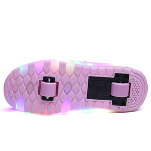 Chaussures <span class=keywords><strong>à</strong></span> <span class=keywords><strong>roulettes</strong></span> pour enfants <span class=keywords><strong>à</strong></span> deux roues, réglables, avec lumières LED clignotantes, <span class=keywords><strong>baskets</strong></span> volantes - Product Image 5