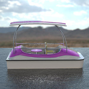 <span class=keywords><strong>Bateau</strong></span> à pédales électrique en fibre de verre pour 5 personnes, vidange automatique, usage commercial, parc aquatique de divertissement, certifié CE, 1 an - Product Image 1