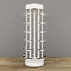 Magasin commercial stockage debout libre chaussures de basket-ball rotatives à 360 degrés présentoir conception pliable - Product Image 5