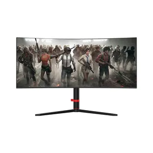 New product 34 inch Ultra wide flat monitor 1900R curved screen 4k 3440*1440 128Hz gaming monitor