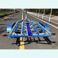 Remorque pour bateau en aluminium de 22 pieds à bon prix avec essieu tandem, remorques pour bateaux avec VIN&DOT&CE