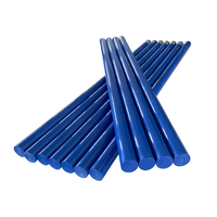 Barre ronde en plastique technique polyamide bleu nylon MC901, barre en nylon POM, diamètre 5 mm-400 mm, barre solide en nylon