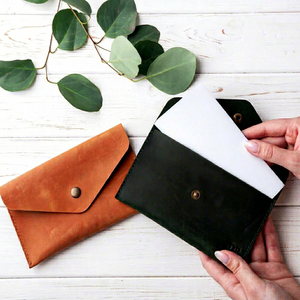 Sistema de Sobres para Efectivo de Cuero Genuino de Lujo, Venta al por Mayor, Pedidos al por Mayor, Caja Organizadora de Dinero con Marca Personalizada LCE-0010 - Product Image 1