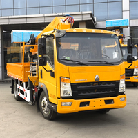 Grue intégrée Dongfeng 3 en 1 de 5 à 12 tonnes, hydraulique, climatisation, télécommande, équipement de construction personnalisé