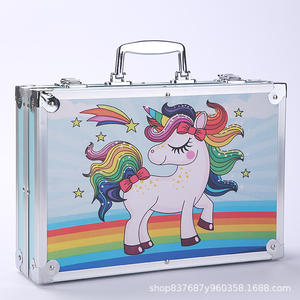 Ensemble <span class=keywords><strong>de</strong></span> Papeterie DIY Éducatif en Métal 145 Pièces avec Pinceaux pour Aquarelle Crayons <span class=keywords><strong>de</strong></span> Couleur Stylos Pastels et Planche à <span class=keywords><strong>Dessin</strong></span> - Product Image 4