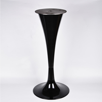 Noir Rond Intérieur Trompette Saarinen Tréteau Table Bases