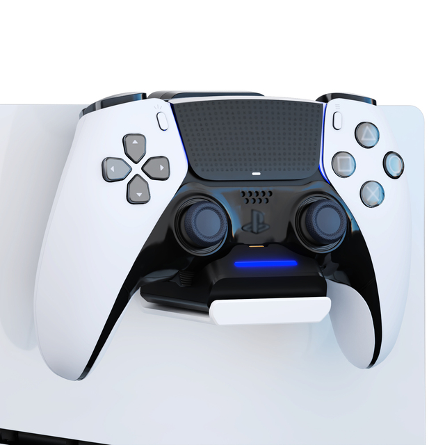 Honcam Controller Charging Dock for Playstation 5 Dualsense Edge Controller With Headset Holder Fast Safe Charging Indicate
