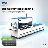 Impresora de inyección de tinta UV para bolsas no tejidas recubiertas CSJ-G8005C, máquina de impresión digital CMYK totalmente automática de una sola pasada