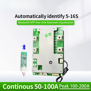 SP16S020 6S-16S 24V 36V 48V 60A 80A 100A LiFePO4 Li-ion Smart BMS UART RS485 แผงวงจรป้องกันแบตเตอรี่พร้อมระบบทำความร้อนและการสื่อสาร - Product Image 2