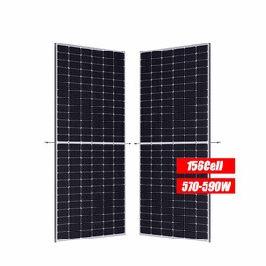 แผงโซลาร์เซลล์คุณภาพดีที่สุด 590W 620W 635W 690W 720W แบบโมโนเฟเชียล ไบเฟเชียล โพลีคริสตัลไลน์ โมโนคริสตัลไลน์ สำหรับพลังงานแสงอาทิตย์ - Product Image 1