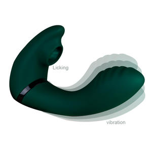 여성 자위 <span class=keywords><strong>2</strong></span> in 1 진동 레즈비언 여성 핥기 혀 딜도 진동기 섹스 토이 여성 성인 마사지 - Product Image 3